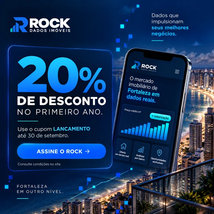 Oferta de lançamento por tempo limitado do Rock Dados Imóveis.