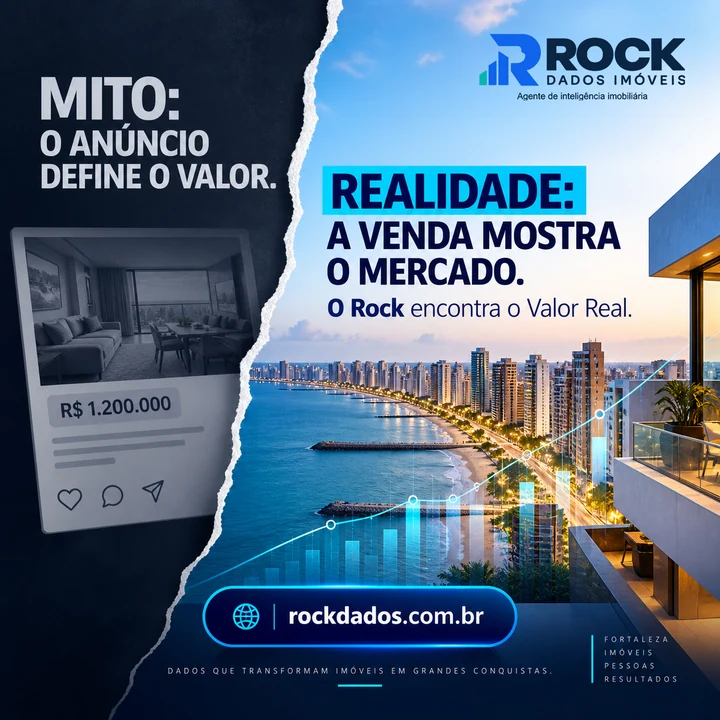 Mito: o anúncio define o valor. Realidade: a venda mostra o mercado.